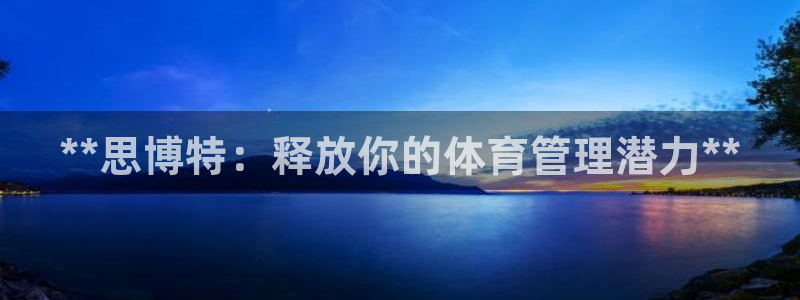 必一体育在哪下：**思博特：释放你的体育管理潜力**